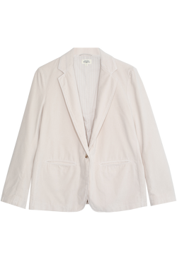 off white blazer on a white background