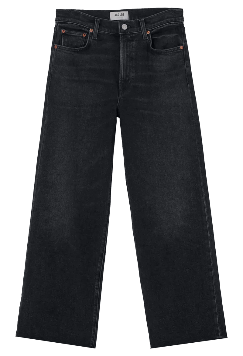 Black jeans on a white background
