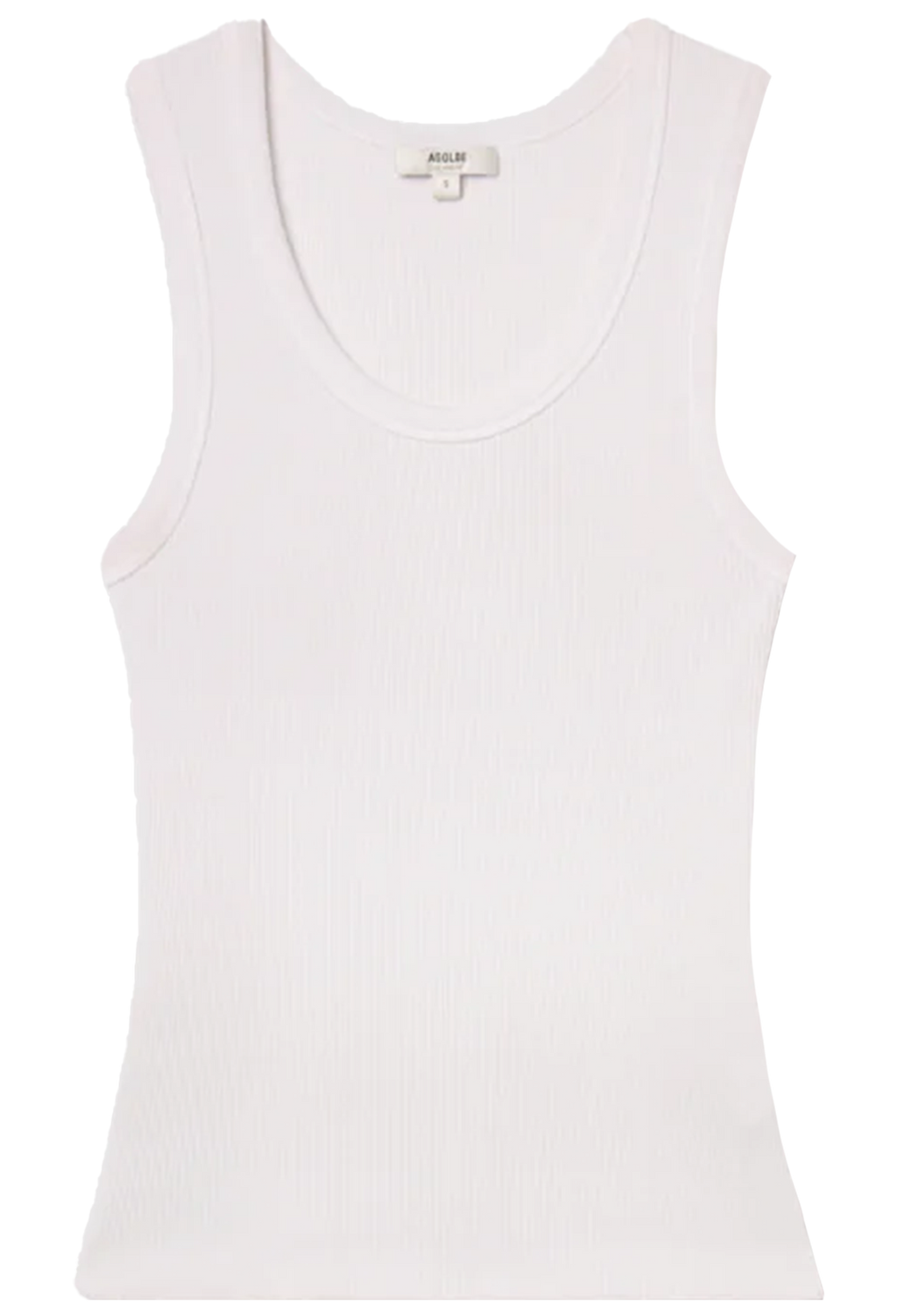 White tank top on a white background