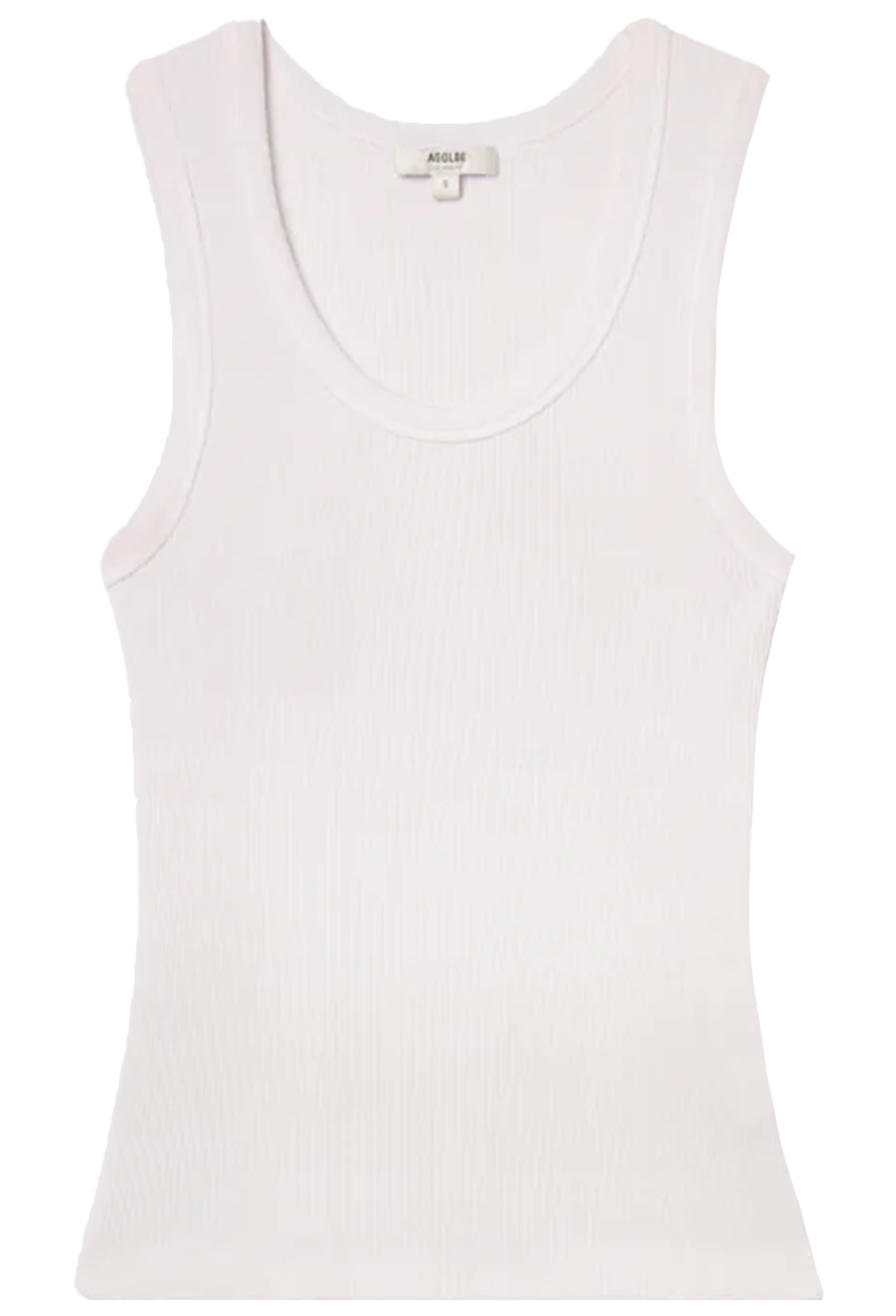 White tank top on a white background
