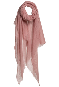 Pink scarf on a white background