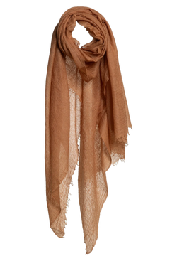 Brown scarf on a white background