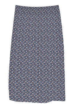 Patterned skirt on a white background