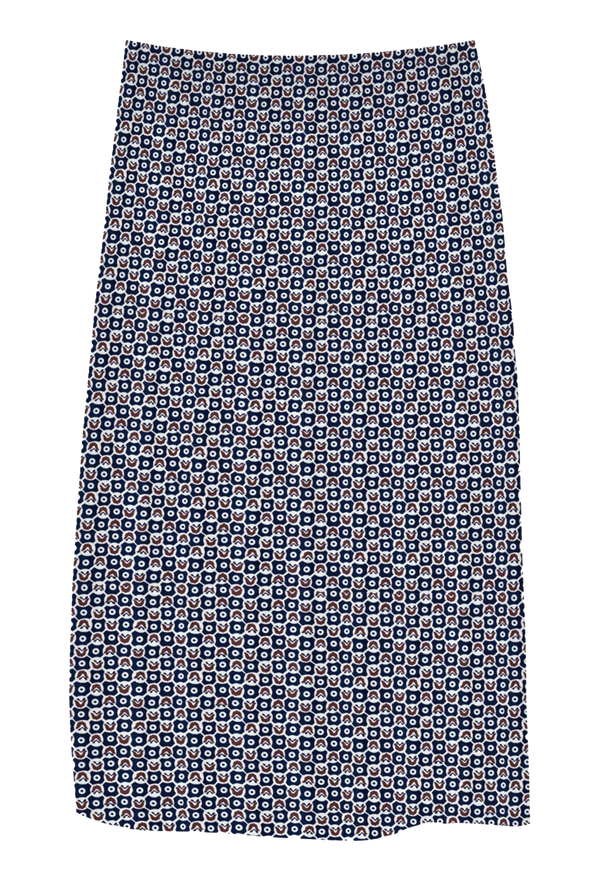 Patterned skirt on a white background