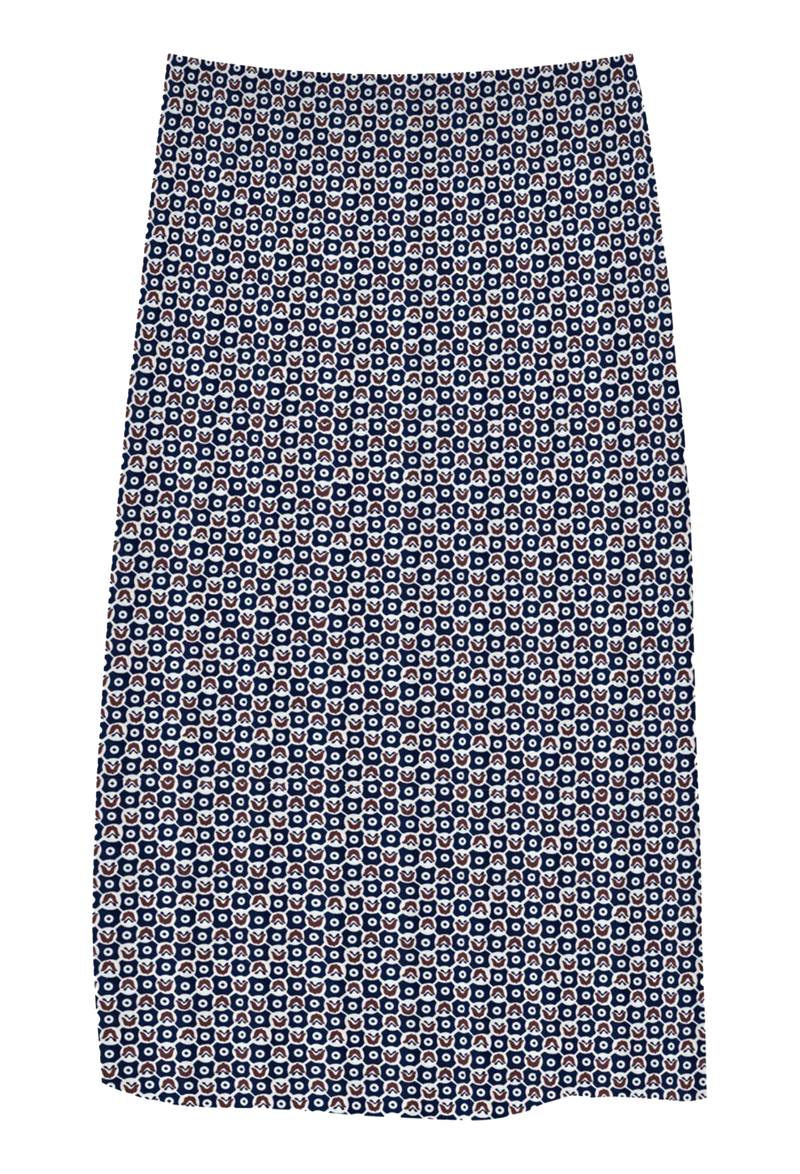 Patterned skirt on a white background
