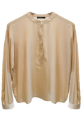Beige long-sleeve shirt on a white background