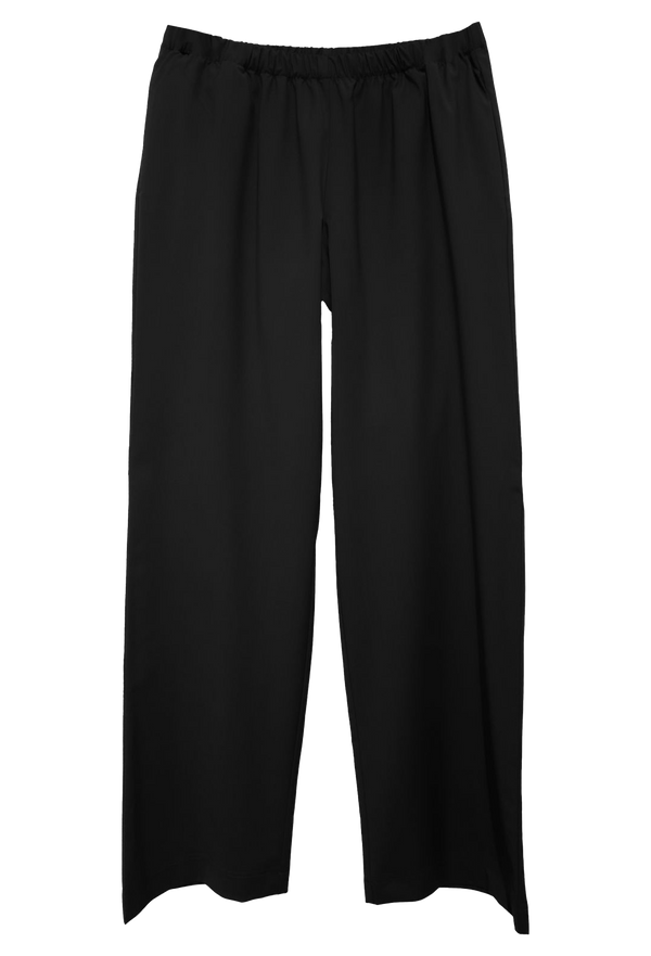 black pants on a white background