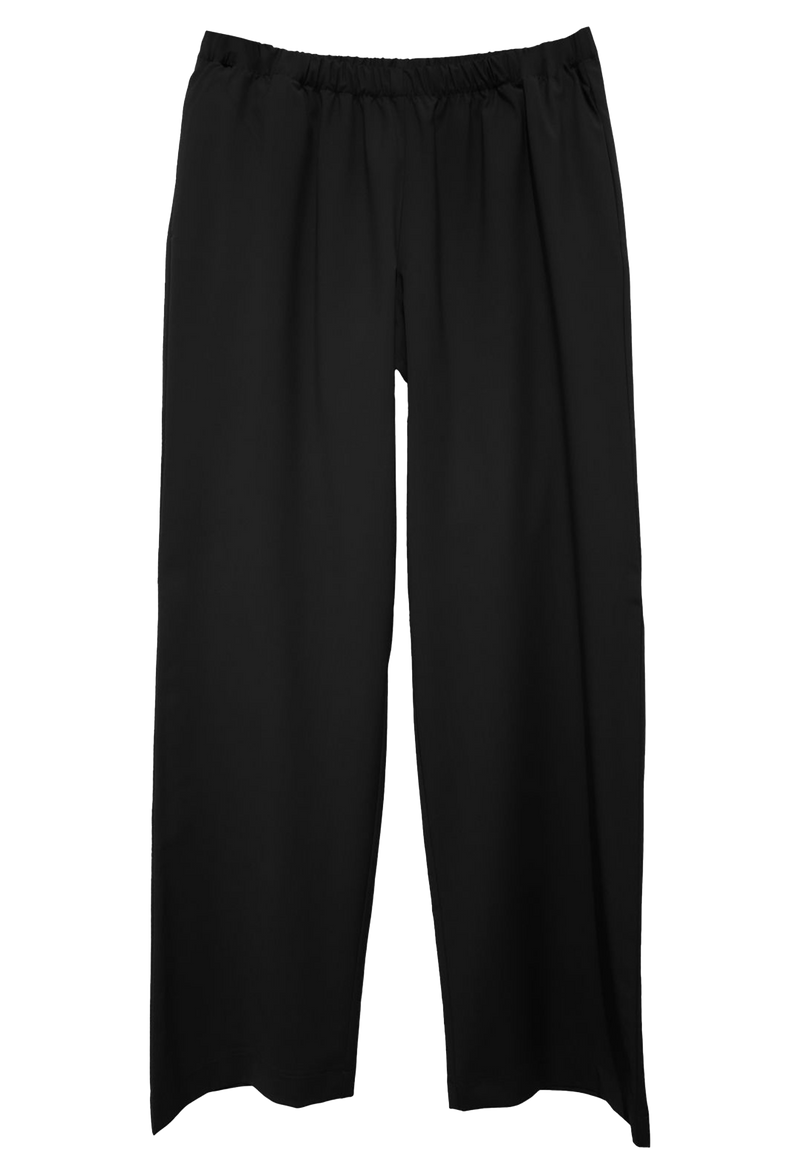 black pants on a white background