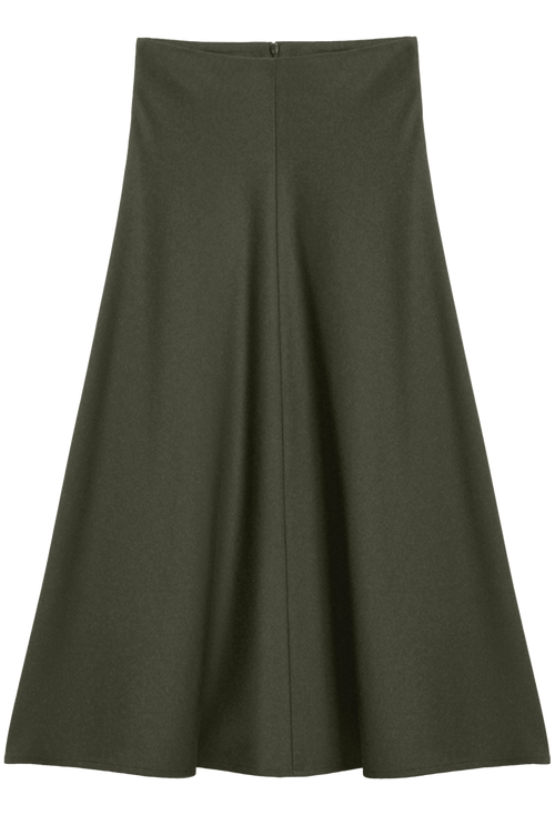 Green skirt on a white background