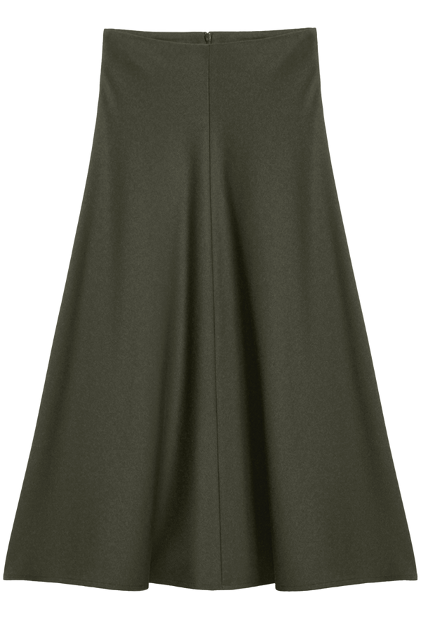 Green skirt on a white background