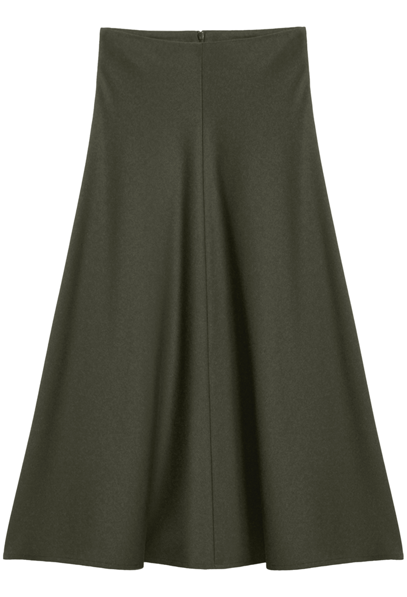 Green skirt on a white background