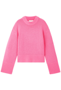 Pink sweater on a white background