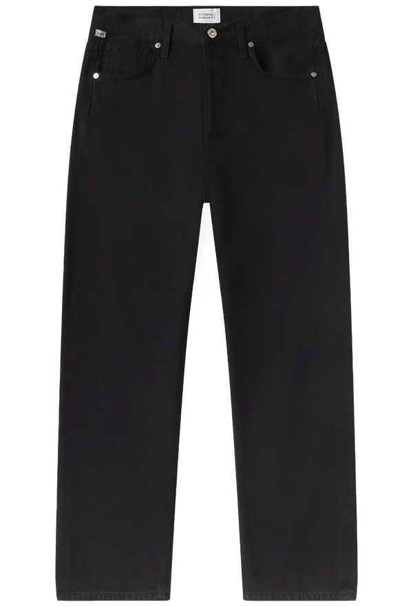 Black jeans on a white background