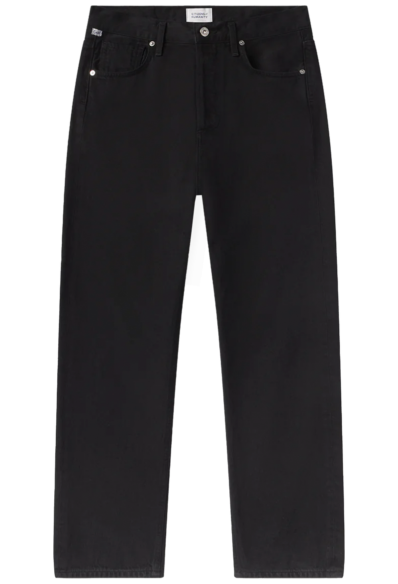 Black jeans on a white background