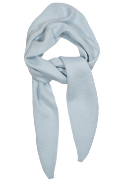 Light blue scarf folded on a white background