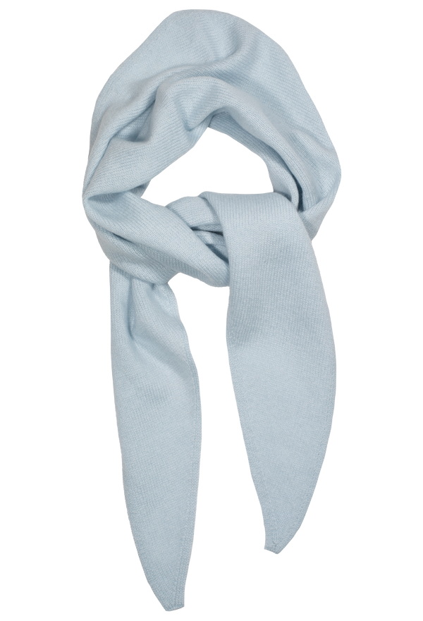 Light blue scarf folded on a white background