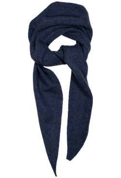 Navy blue scarf on a white background
