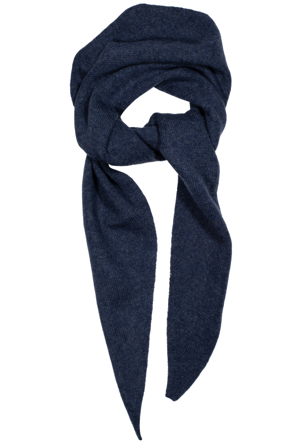Navy blue scarf on a white background
