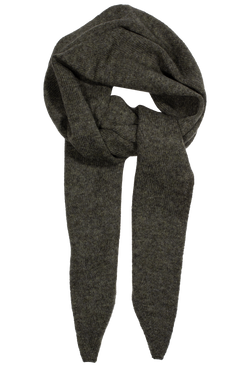 Dark green scarf on a white background
