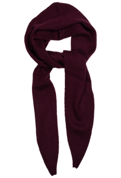 Maroon scarf on a white background