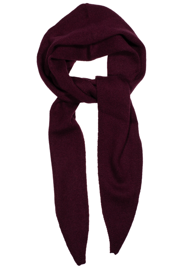 Maroon scarf on a white background