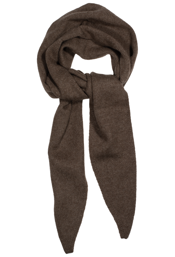 Brown scarf on a white background