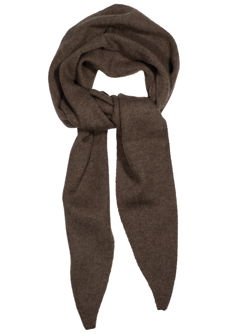 Brown scarf on a white background