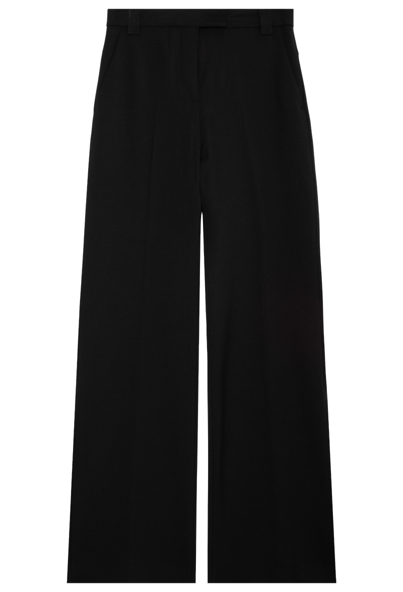 Black pants on a white background