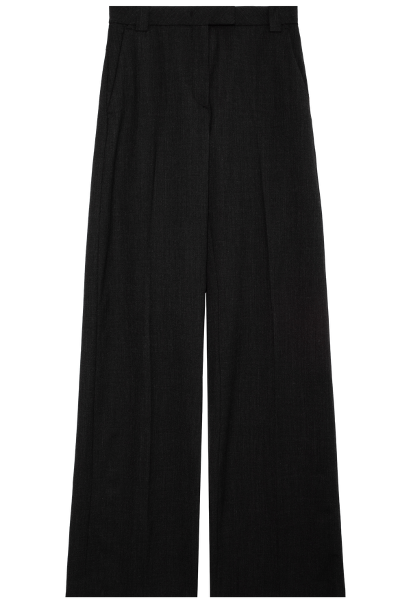 Black pants on a white background
