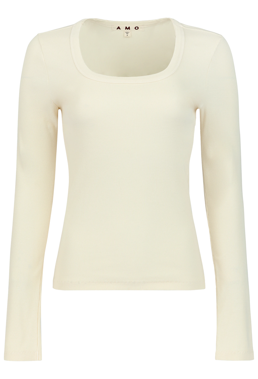 White long-sleeve top on a white background