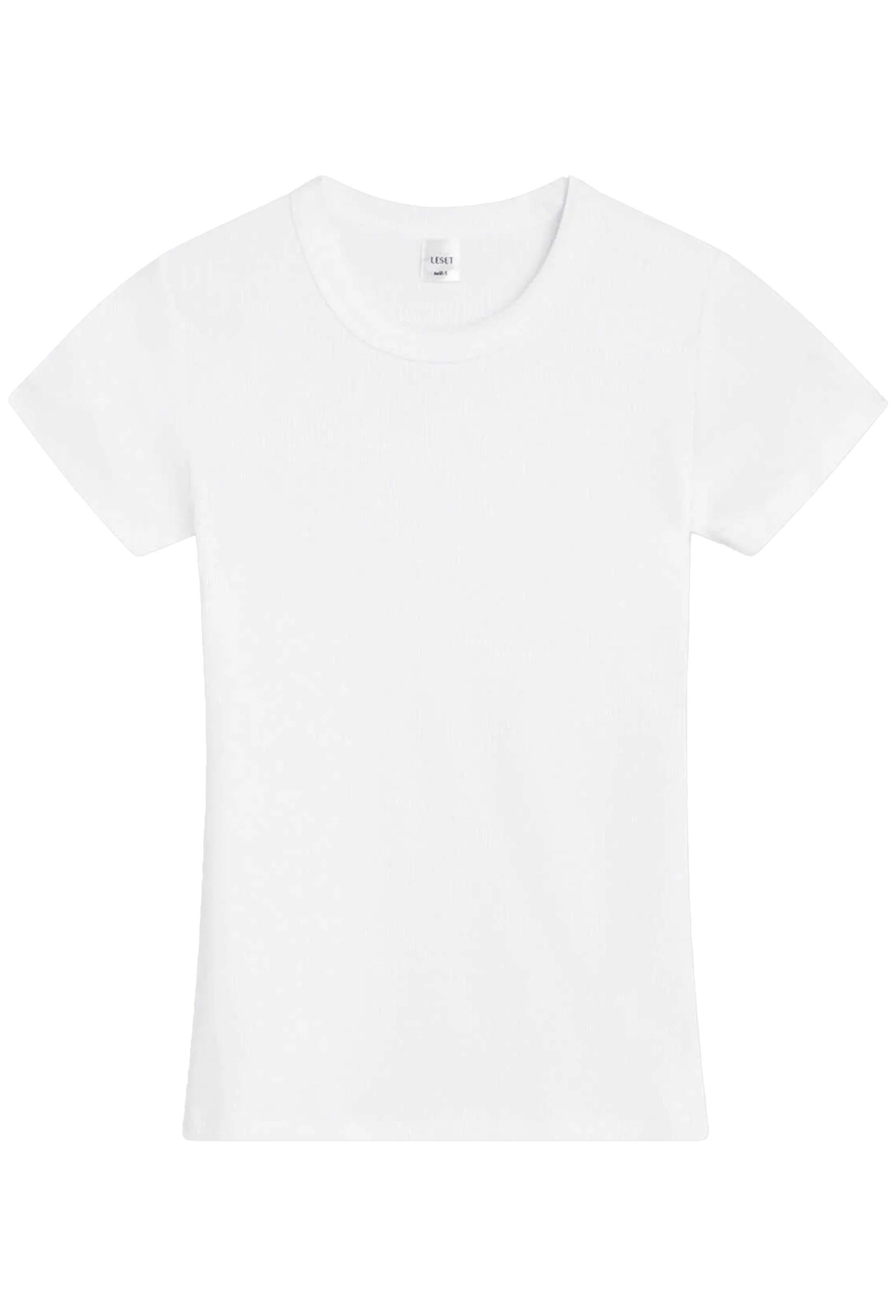 Plain white t-shirt on a white background