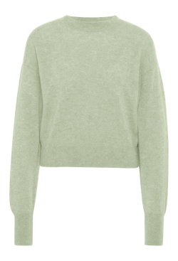 Light green sweater on a white background