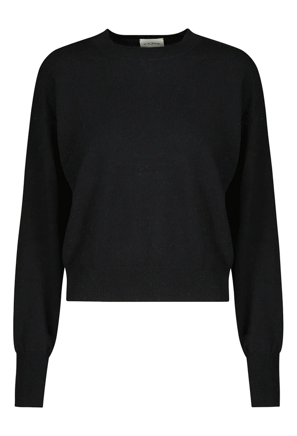 Black sweater on a white background