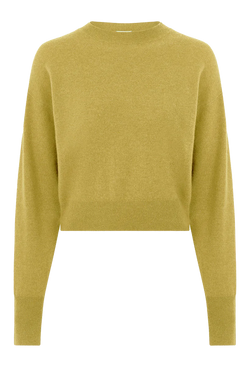 Yellow sweater on a white background