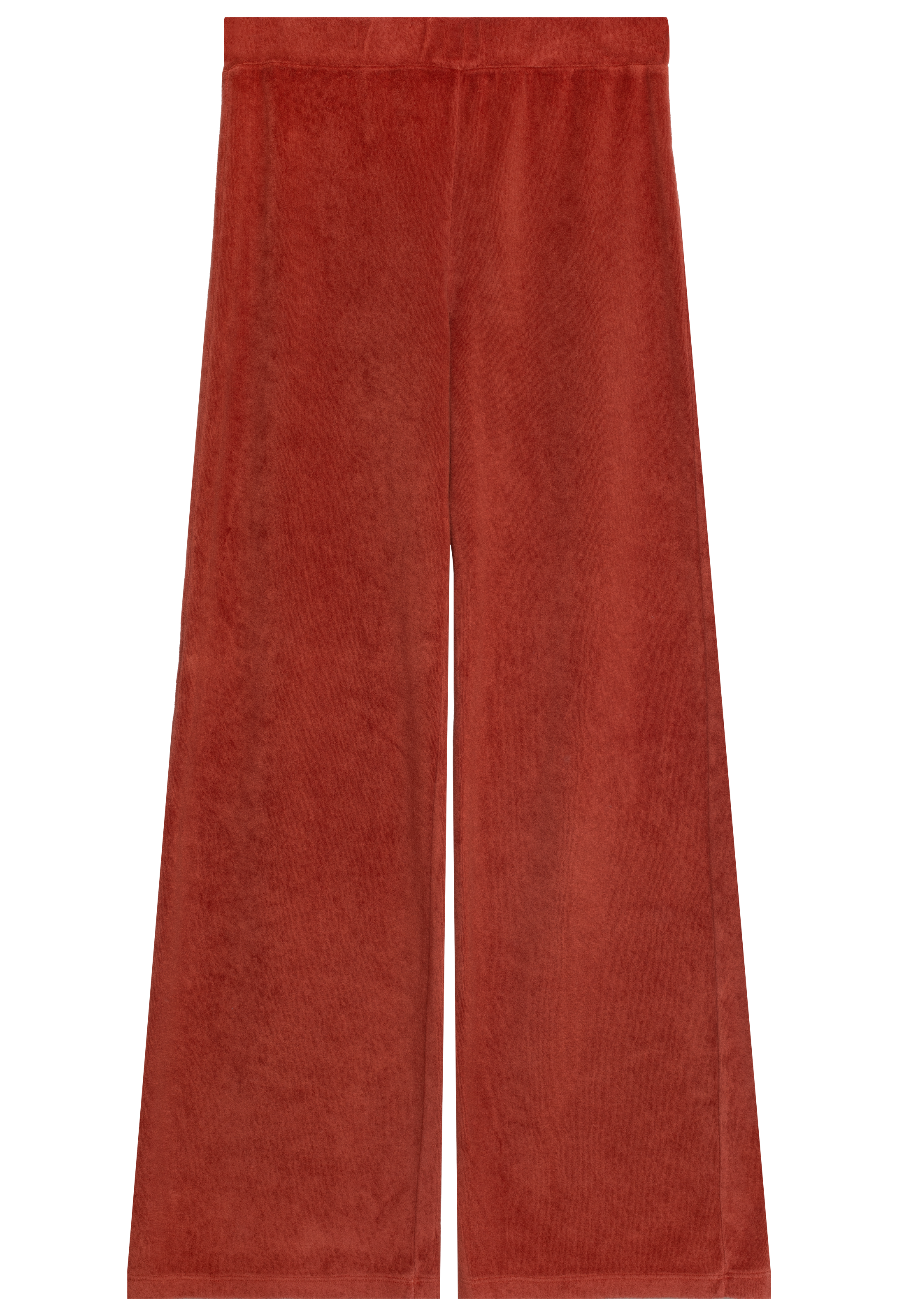caramel terry cloth sweatpant on a white background