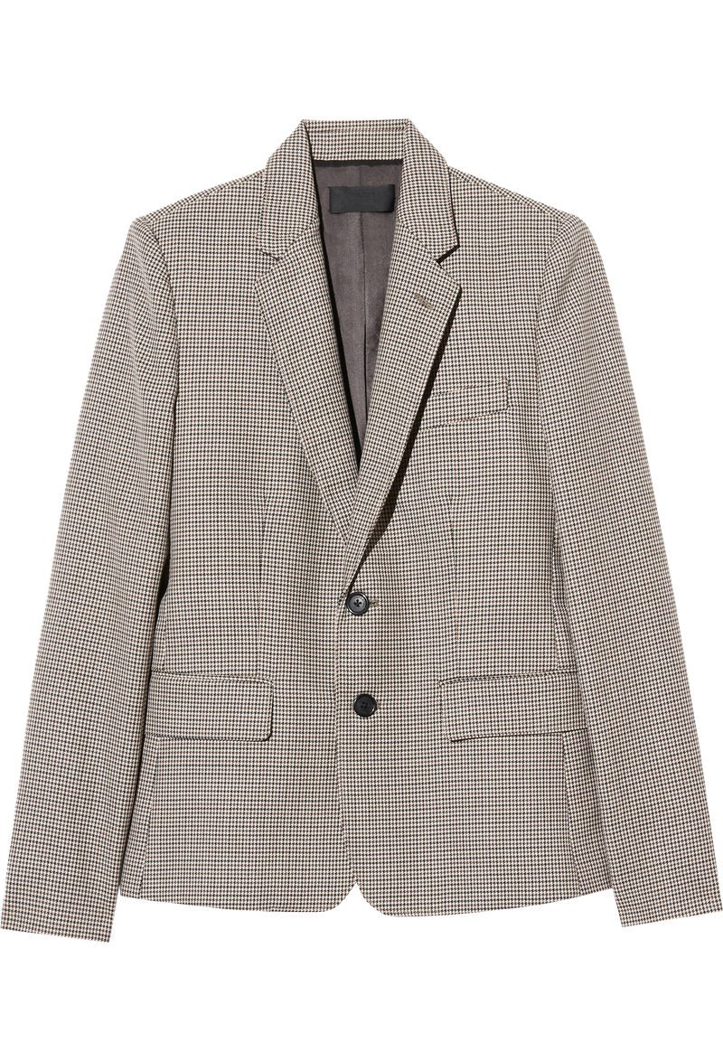 Checkered blazer on a white background