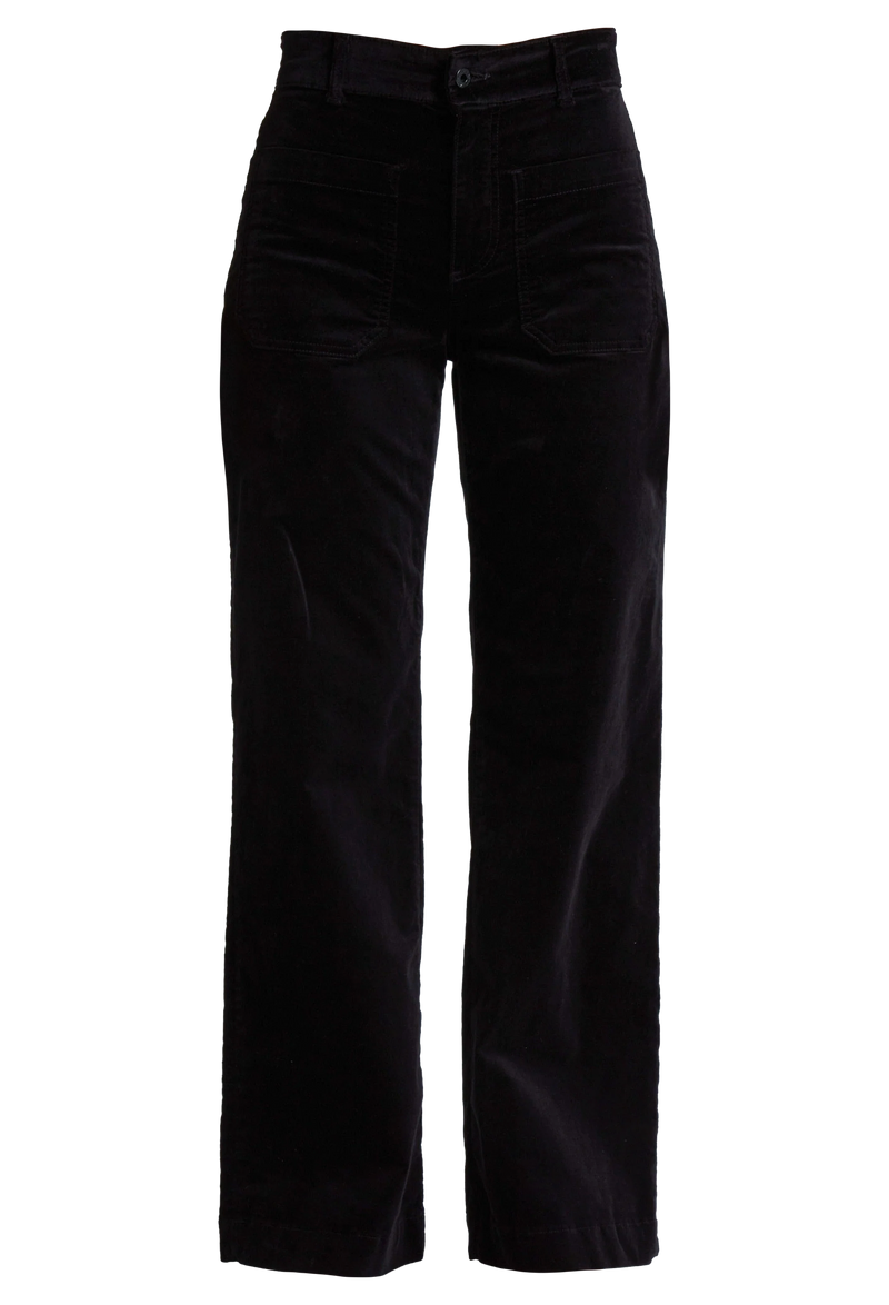 Black pants on a white background