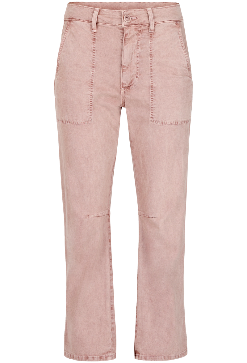 Pink trousers on a white background