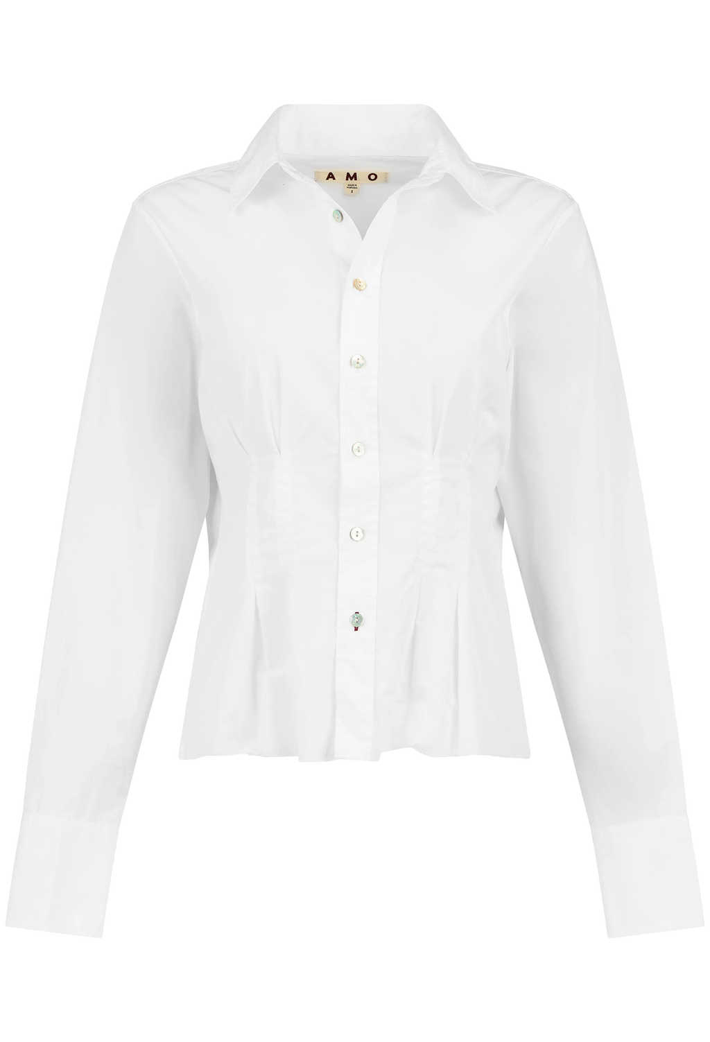White shirt on a white background