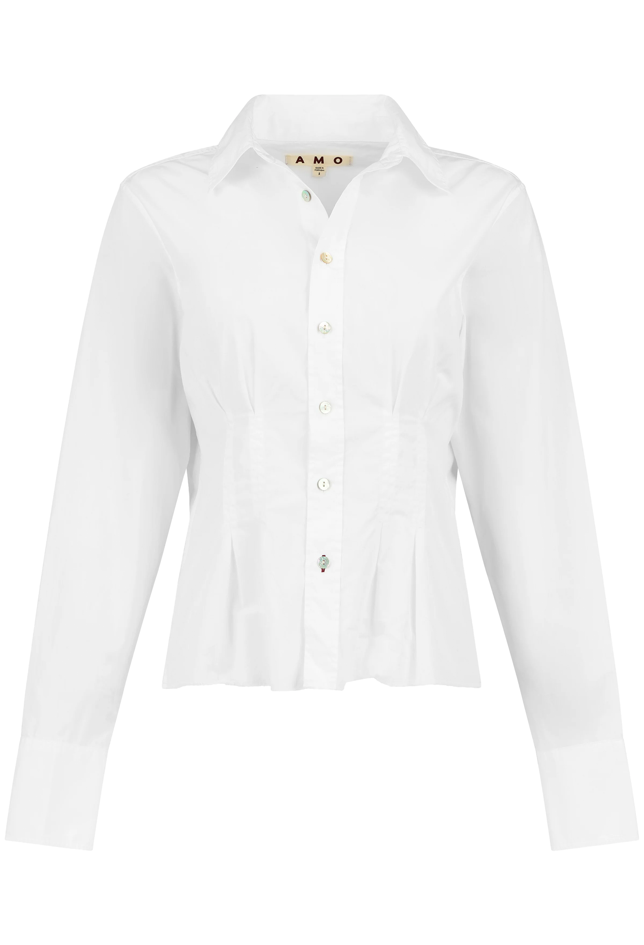 White shirt on a white background