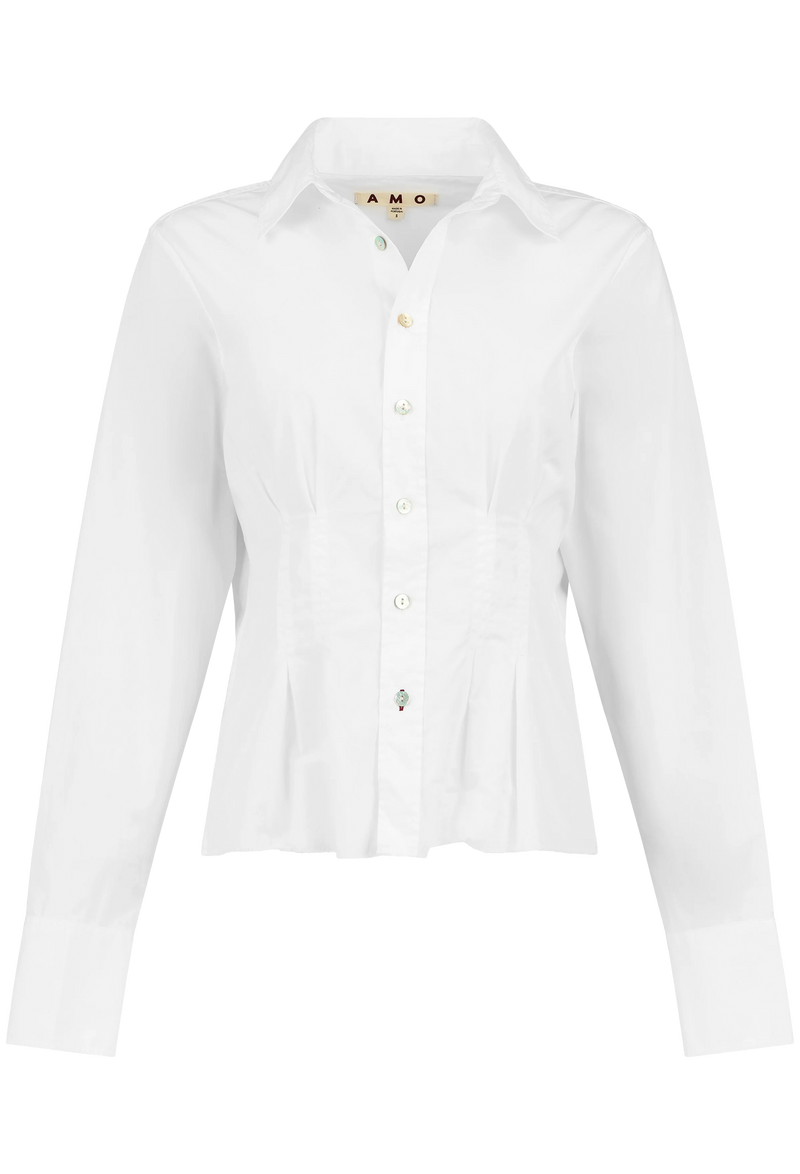 White shirt on a white background