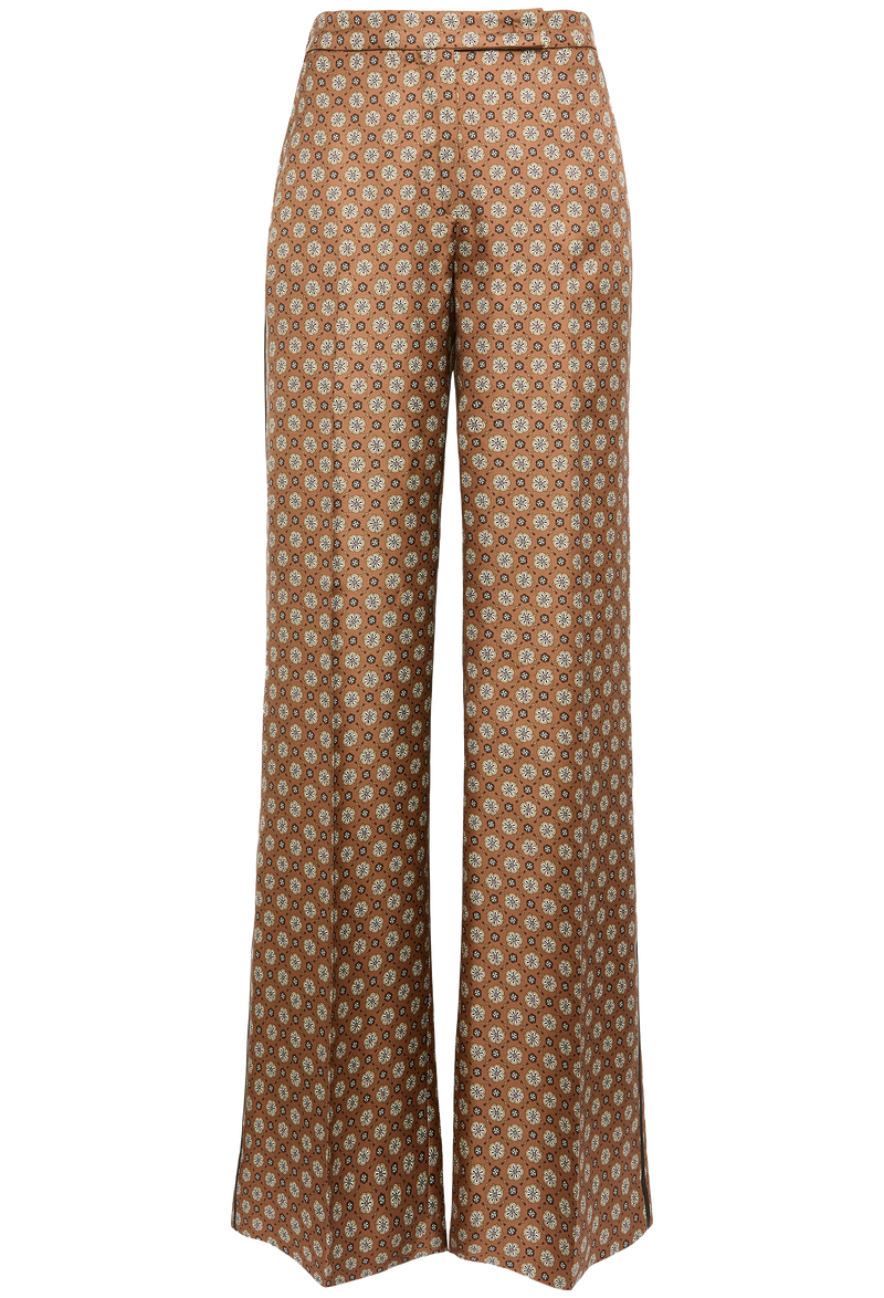 Patterned pants on a white background