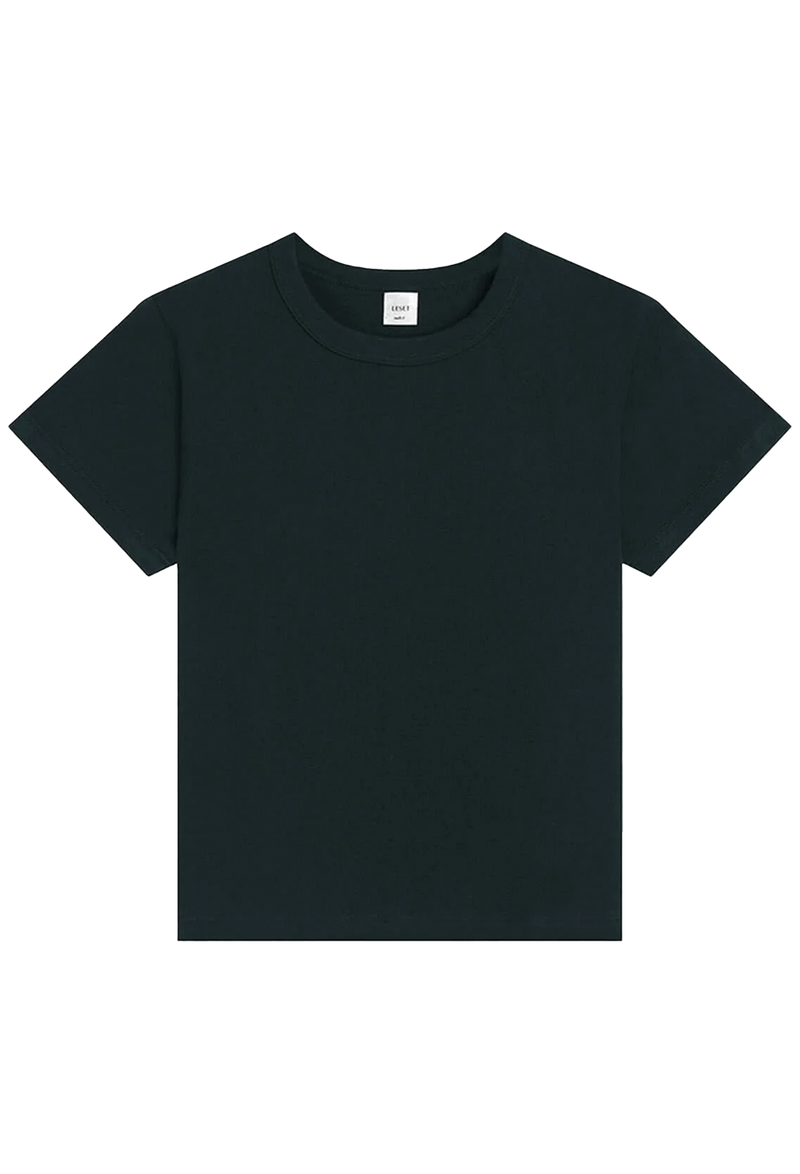 green t-shirt on a white background