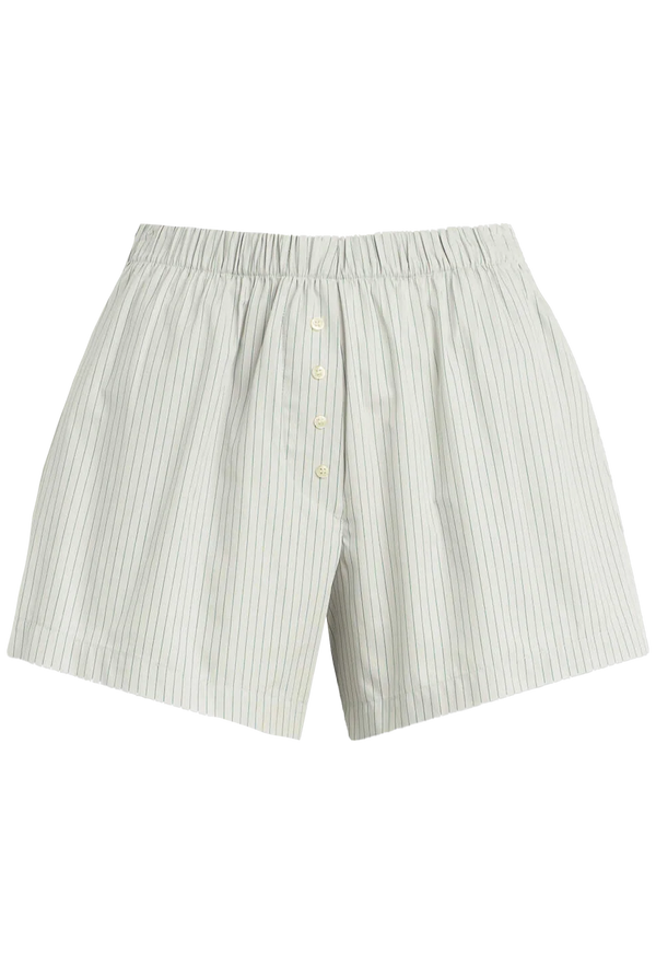 Striped  boxer shorts on a white background
