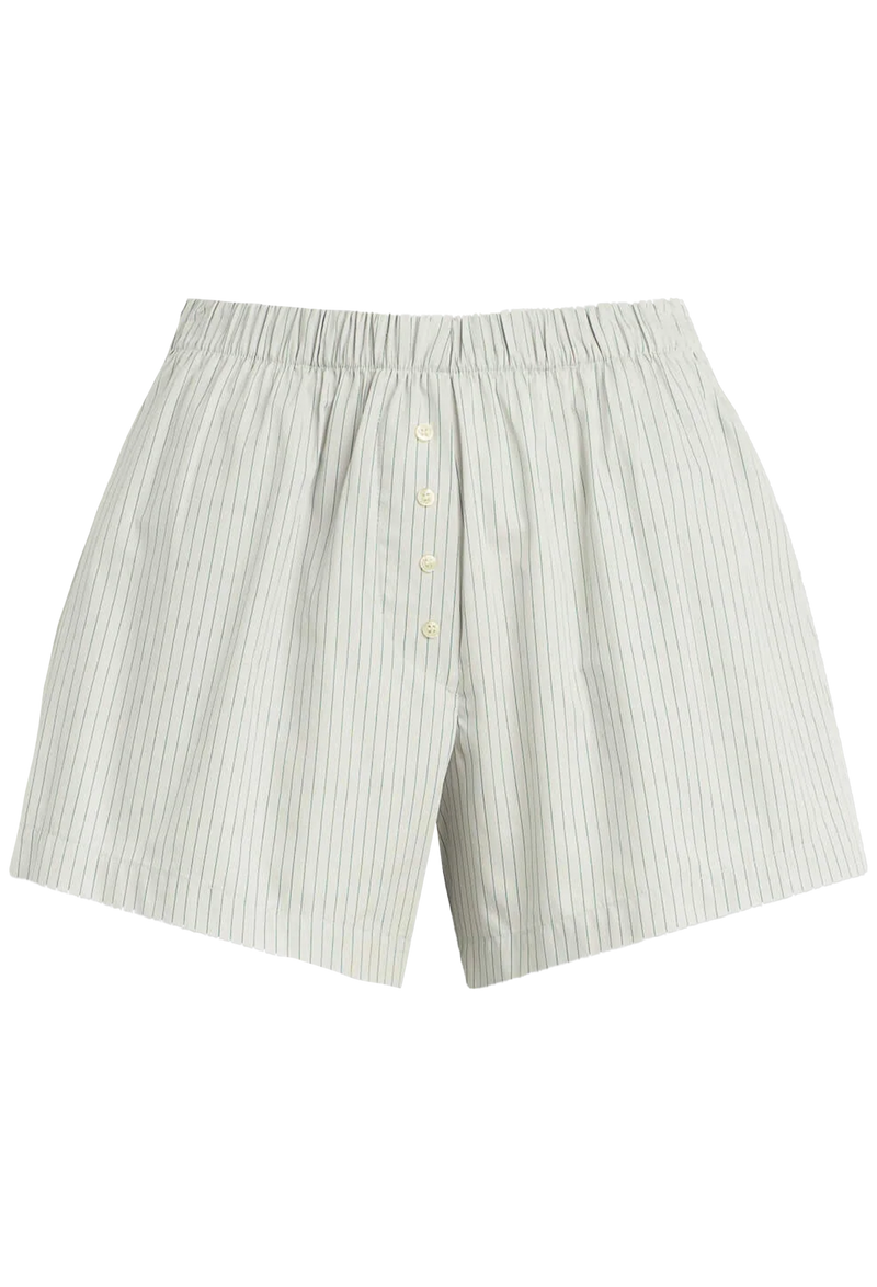 Striped  boxer shorts on a white background