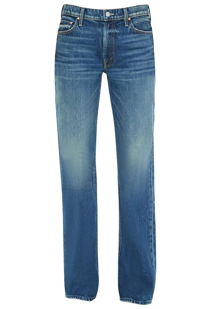 Blue jeans on a white background