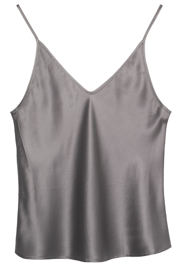 Gray camisole on a white background