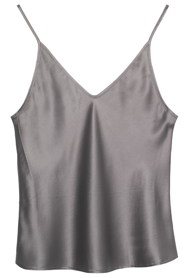 Gray camisole on a white background