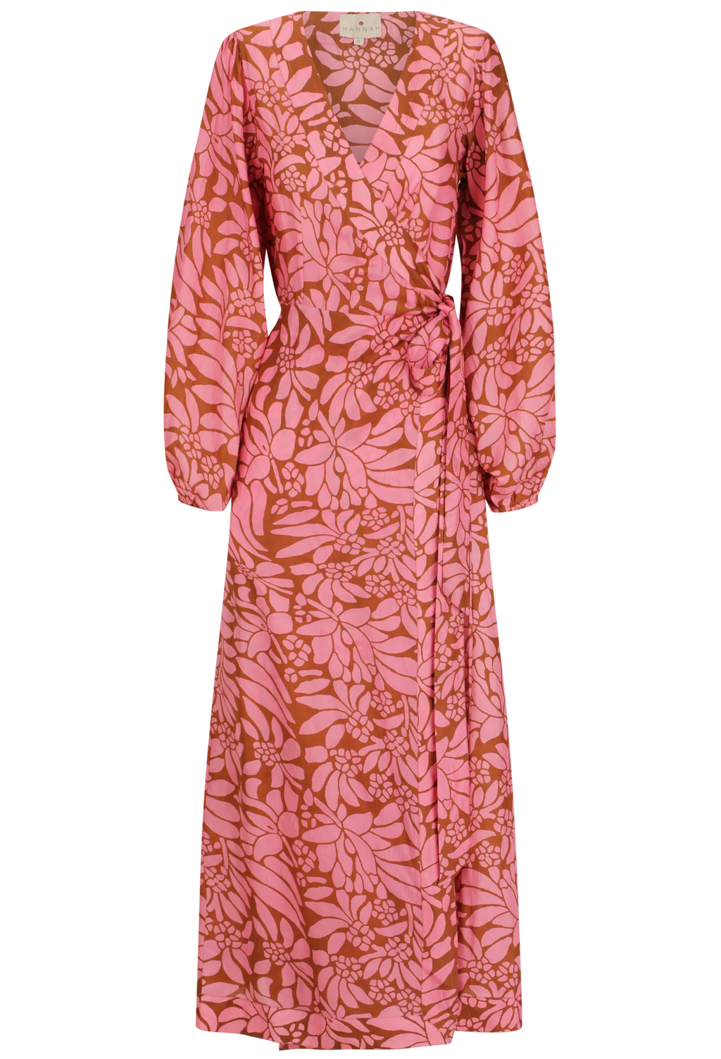 Floral patterned dress on a white background
