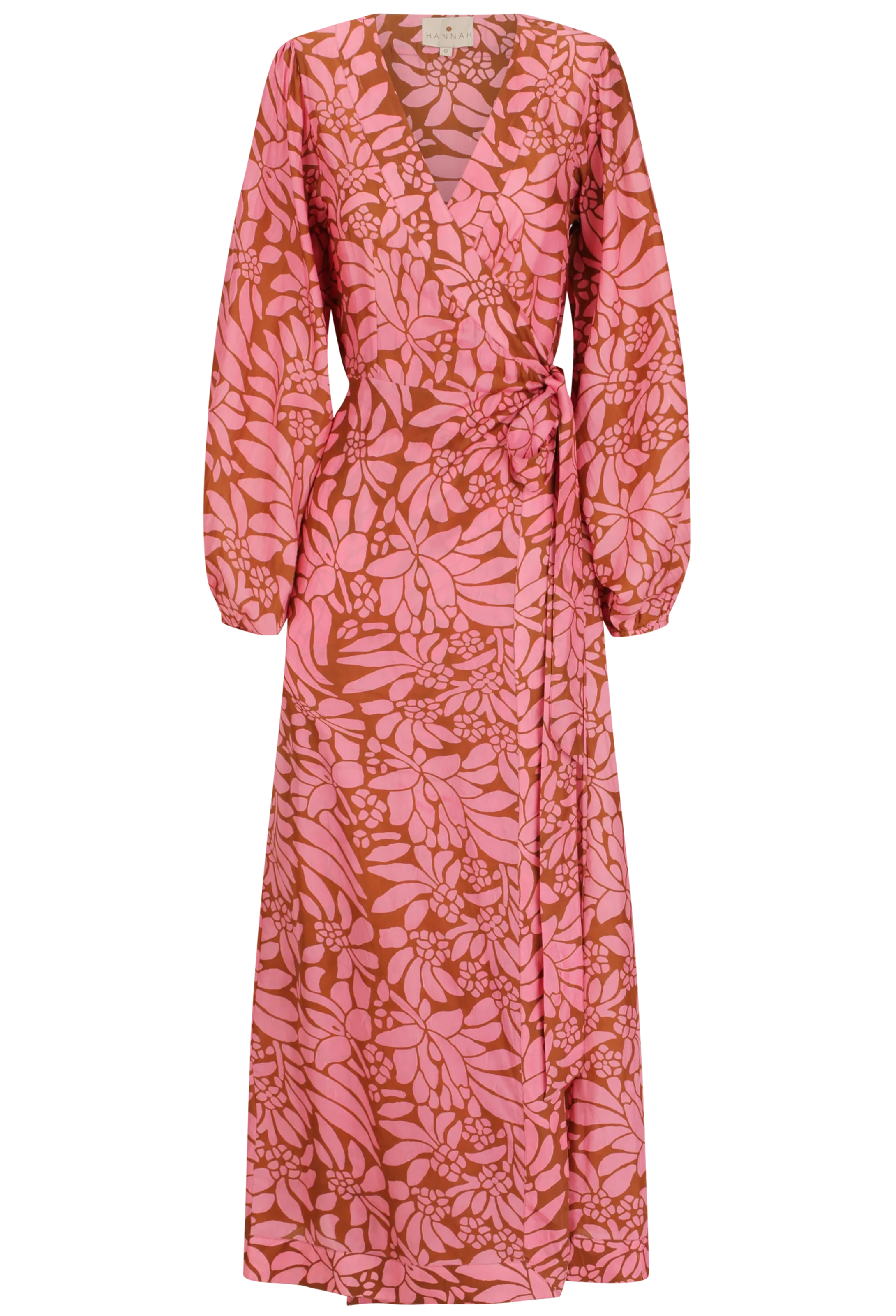 Floral patterned dress on a white background